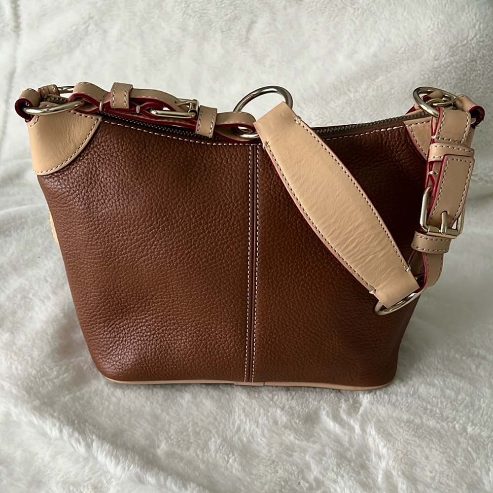 Dooney & Bourke Brown leather small O-ring Shoulder Bag